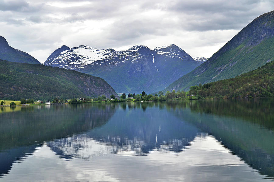 Mountain Photograph - Stryn. by Terence Davis