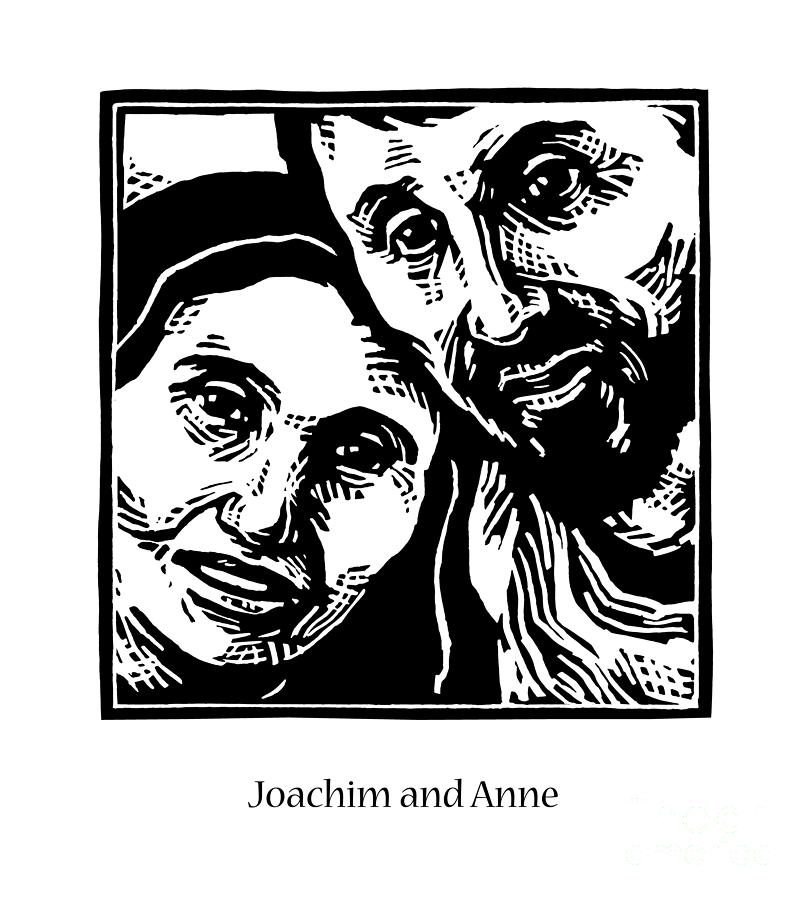 Sts. Joachim and Anne - JLJAN Painting by Julie Lonneman
