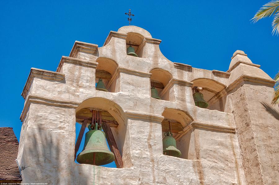 Stucco and Bells Photograph by Mark Valentine