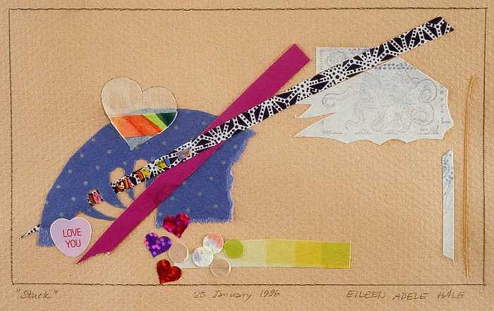 Abstract Mixed Media - Stuck by Eileen Hale Abstract Mixed Media - Stuck by Eileen Hale