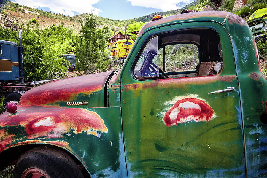 Studebaker Green Truck Photograph by Steven Bateson