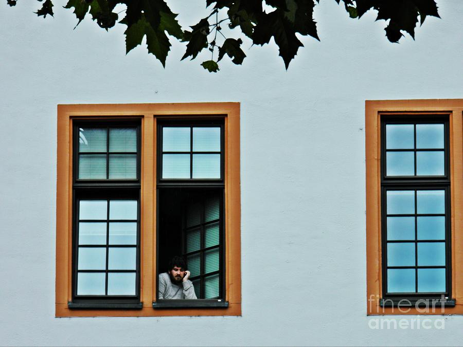Architecture Photograph - Student at the Window   by Sarah Loft