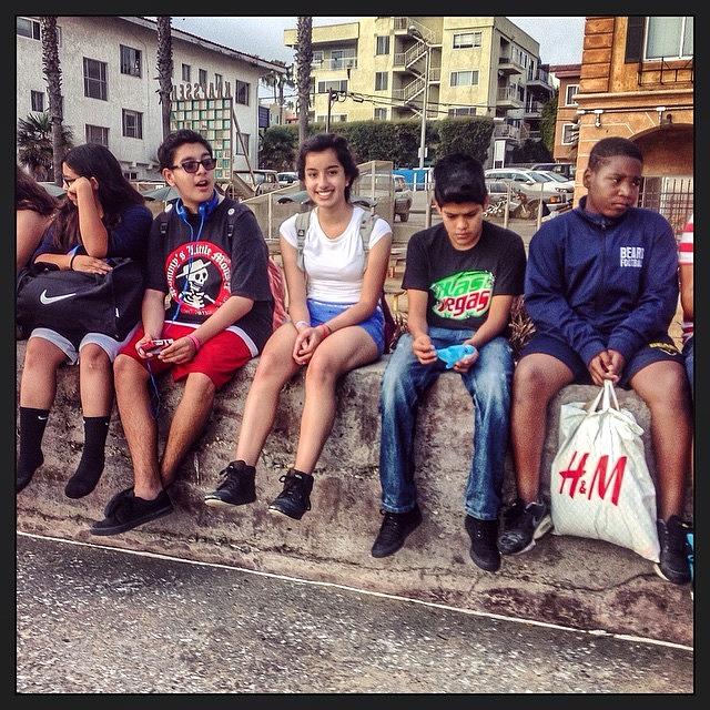 Students Photograph - #students #boardwalk #santamonica by Trek Kelly