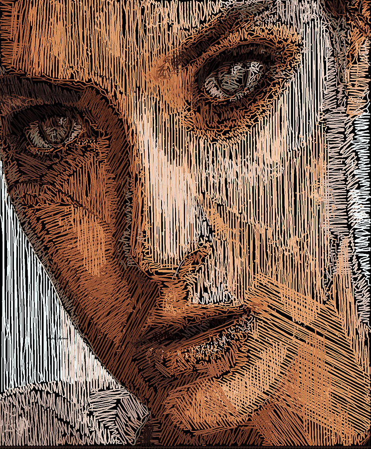 Studio Portrait in Pencil  Digital Art by Rafael Salazar