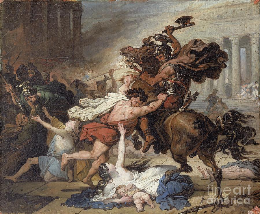 Study for Destruction of Jerusalem by the Romans Painting by Celestial Images