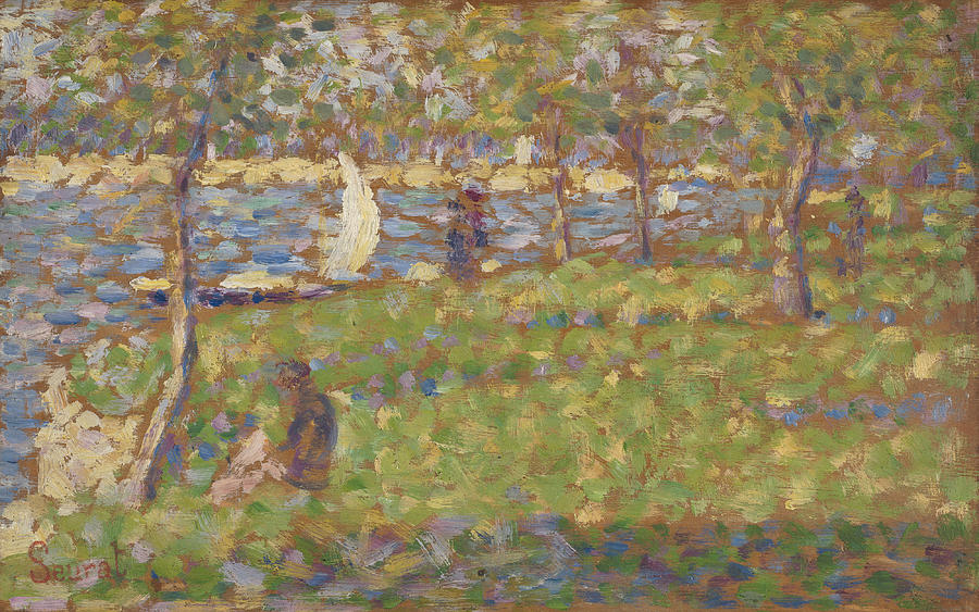 Study for La Grande Jatte Painting by Georges Pierre Seurat