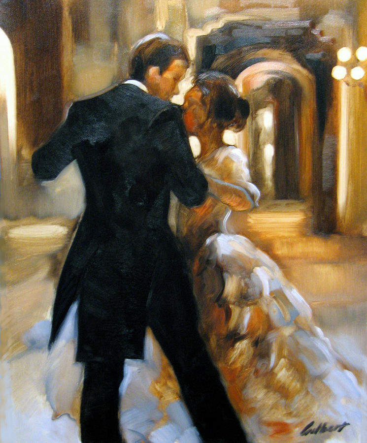 Figurative Painting - Study for Last Dance 2 by Stuart Gilbert