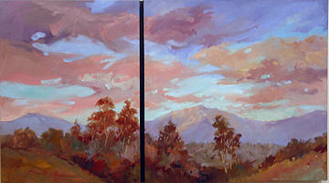 Study for Mount San Antonio Painting by Elizabeth - Betty Jean Billups