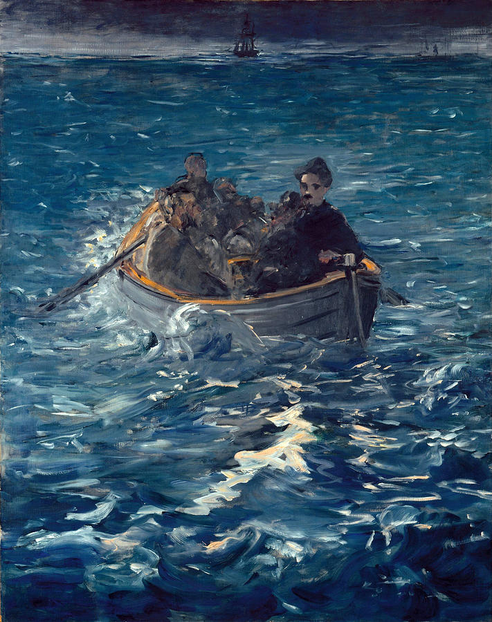 Study for the Escape of Rochefort Painting by Edouard Manet