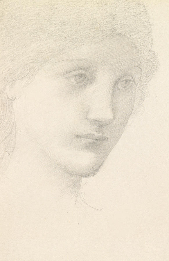 Study for the Venus in The Godhead Fires Drawing by Edward Burne-Jones