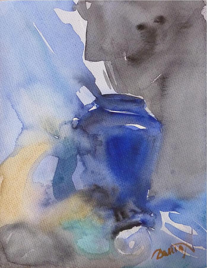 Study In Blue Painting