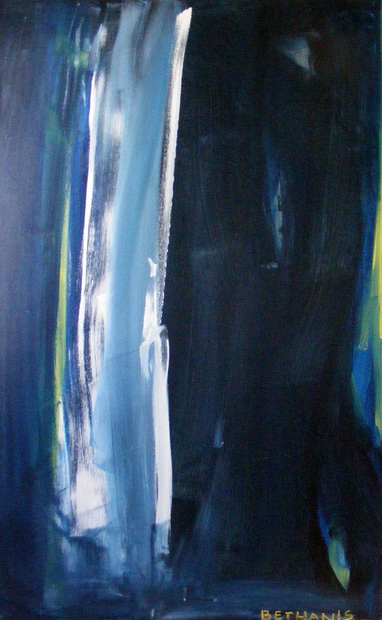Study In Blue Painting by Peter Bethanis