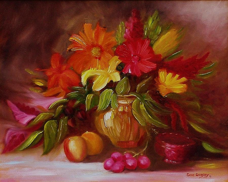Study in floral Painting by Gene Gregory