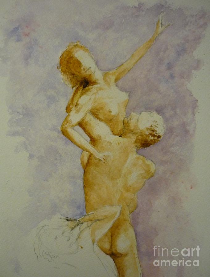 Study In Watercolour Painting by Lizzy Forrester