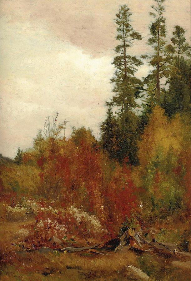 Jervis Mcentee Painting - Study near Schulls by Jervis McEntee