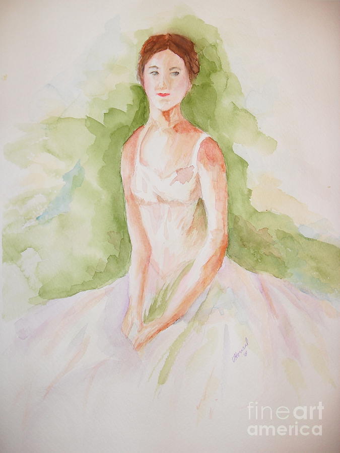 Study of a Ballerina Painting by Vicki  Housel