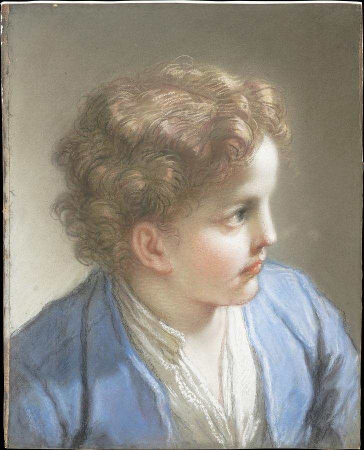 Study of a Boy in a Blue Jacket Painting by Benedetto Luti