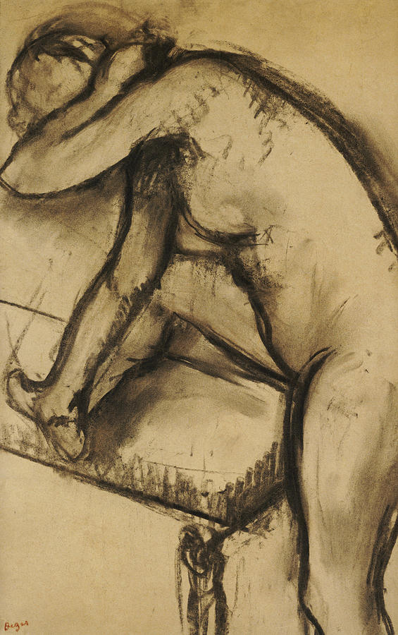 Edgar Degas Drawing - Study of a Dancer by Edgar Degas