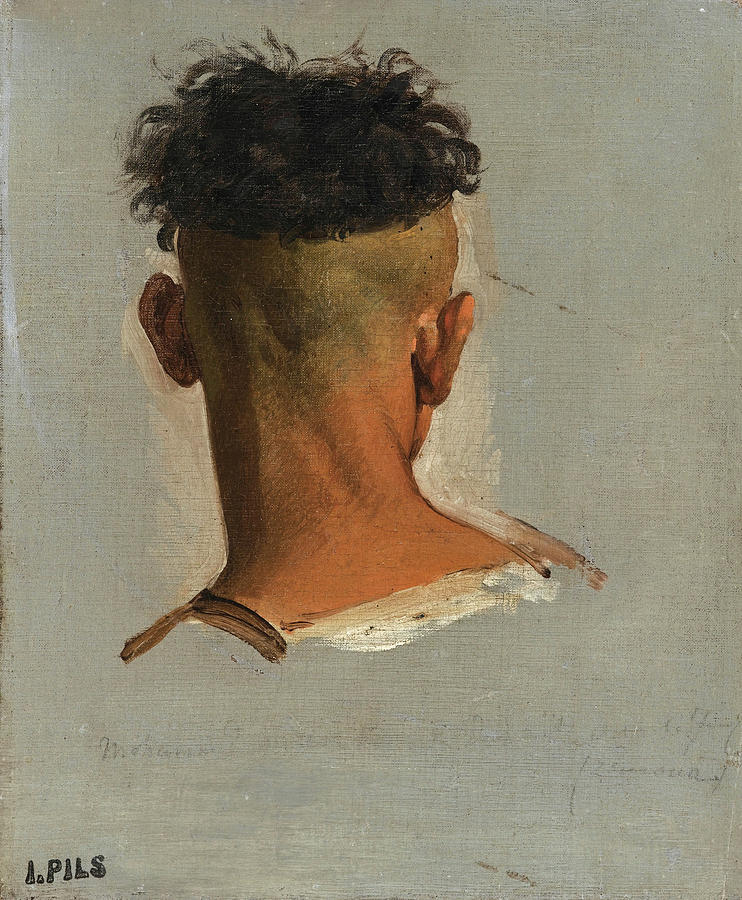 Study of a Kabyles Head Painting by Isidore Pils