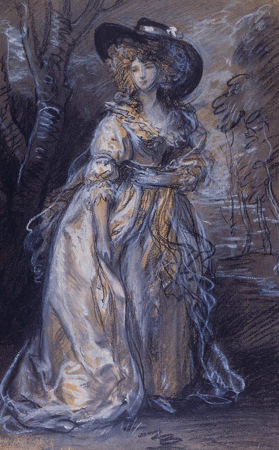 Study of a Lady Drawing by Thomas Gainsborough