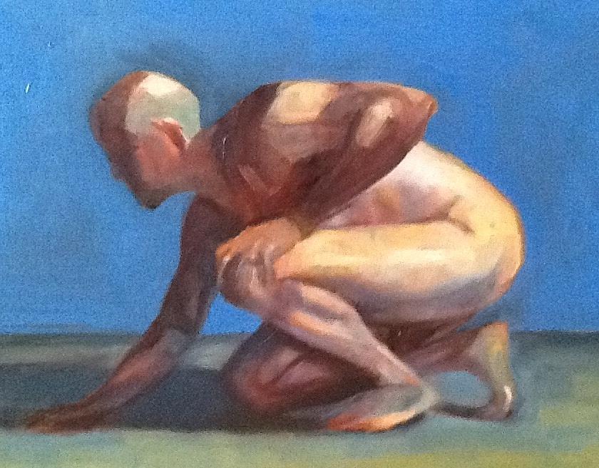 Study Of A Man Painting by Cynthia Mozingo Study Of A Man Painting by Cynthia Mozingo