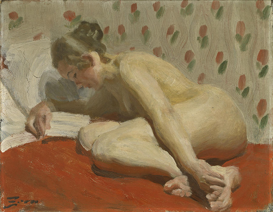 Study of a Nude Painting by Anders Zorn