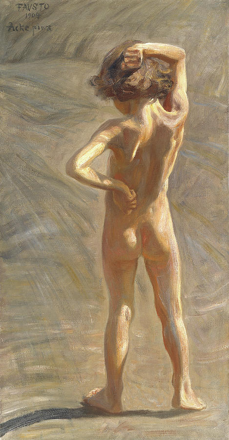 boy art nude  Gay erotic nude art painting Boy in blue - Etsy 日本