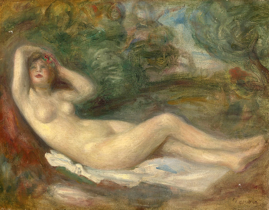 Study Of A Nude Painting by Pierre-Auguste Renoir