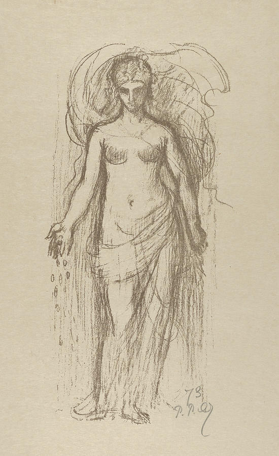 Study of a Woman  Relief by Pierre Puvis de Chavannes