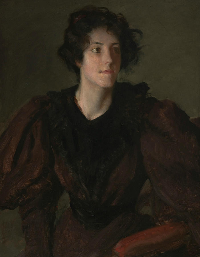 Study of a Young Woman Painting by William Merritt Chase