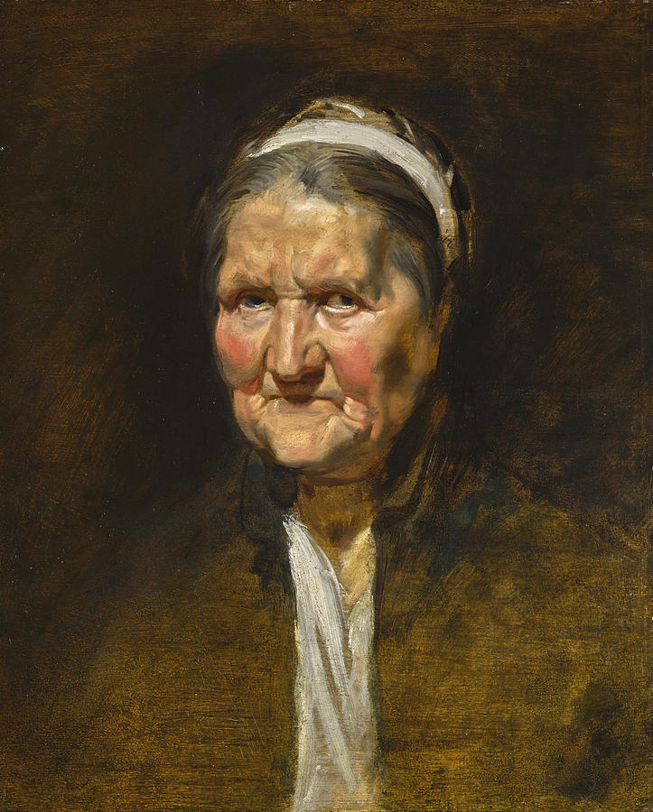 Study of an Old Woman Painting by Peter Paul Rubens