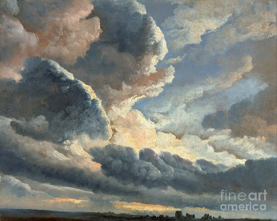 Study Of Clouds  Painting by MotionAge Designs