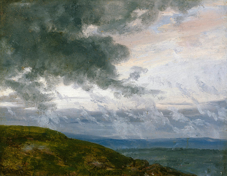 Study of Drifting Clouds Painting by Johan Christian Dahl