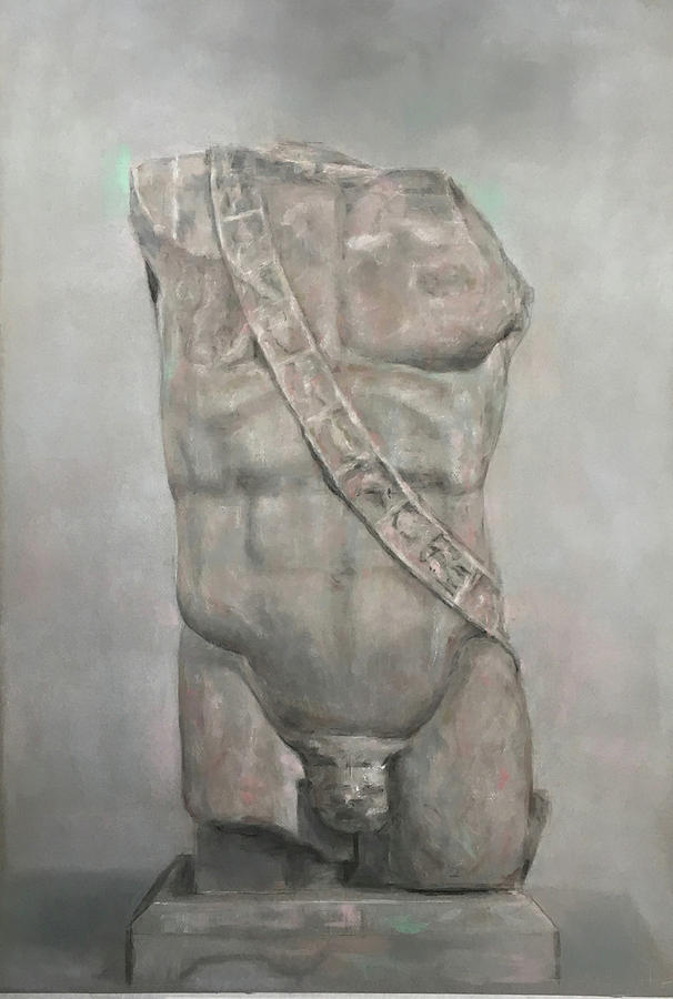 Study of roman torso Drawing by Paez ANTONIO