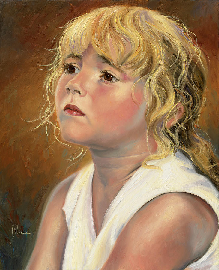 Study of Tess Painting by Lucie Bilodeau