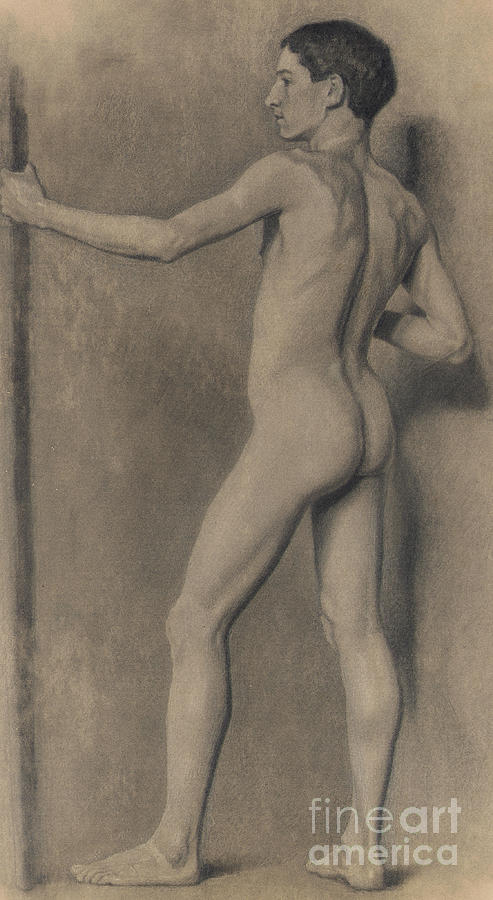 Study of the Male Figure Drawing by Theodore Robinson
