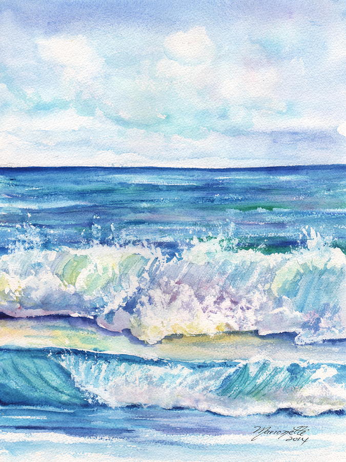 Study of Waves Painting by Marionette Taboniar