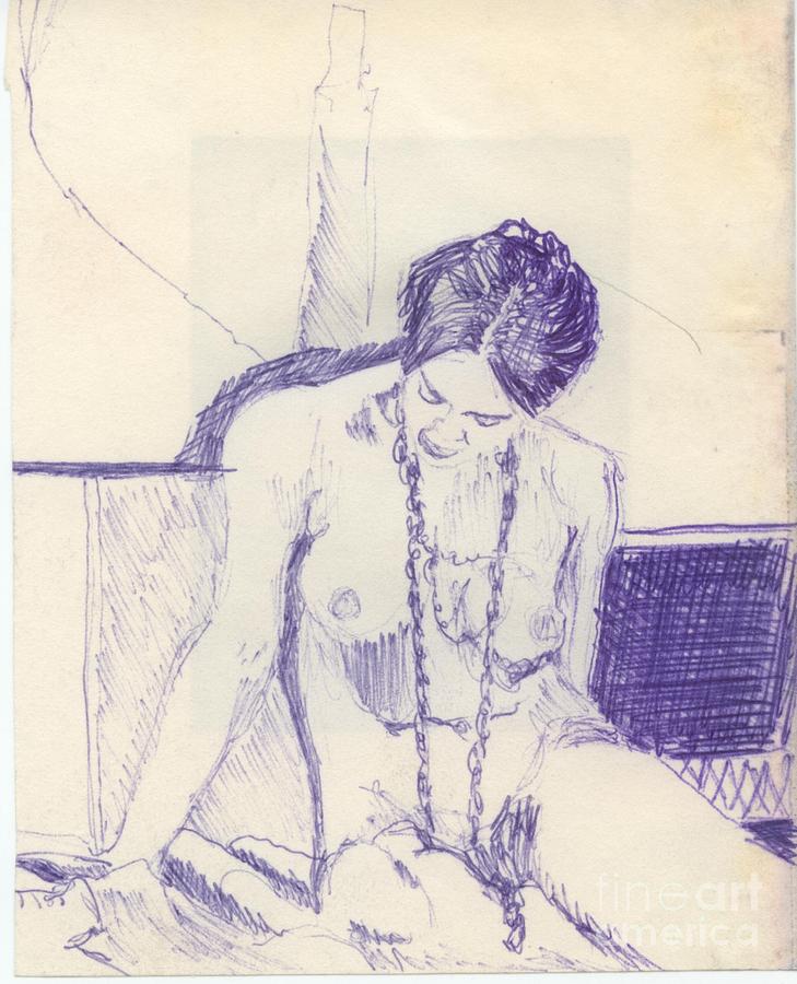 Studying for Exams Drawing by Ronald Bissett