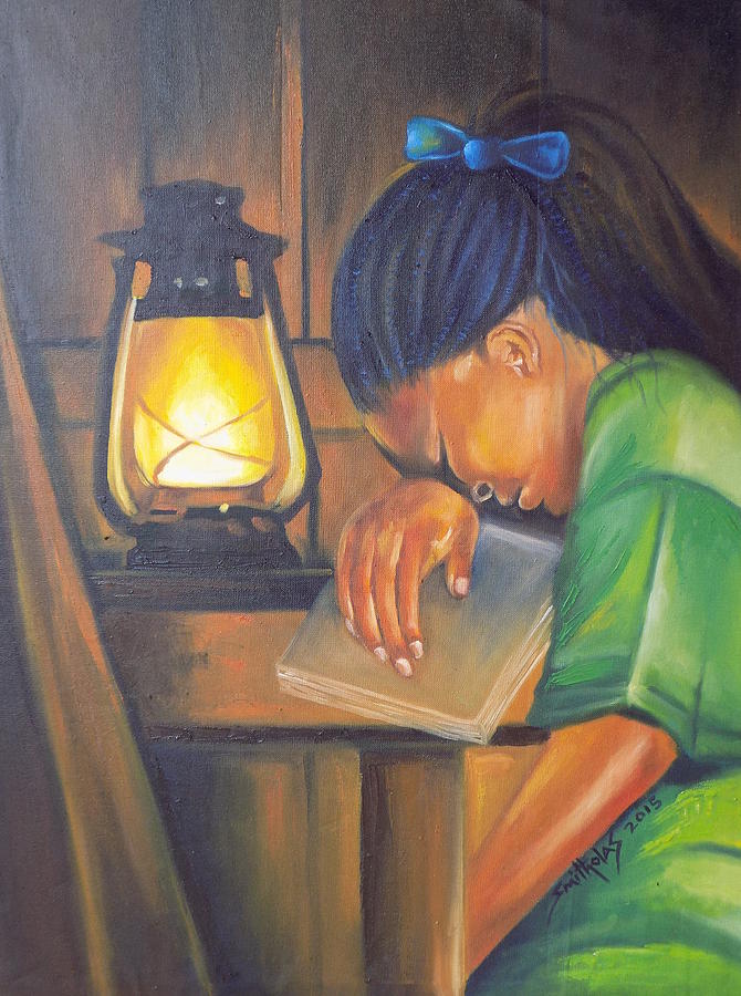 Studying Painting by Olaoluwa Smith