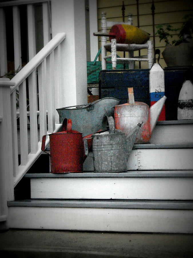 Stuff On The Porch Photograph by Rodney Lee Williams
