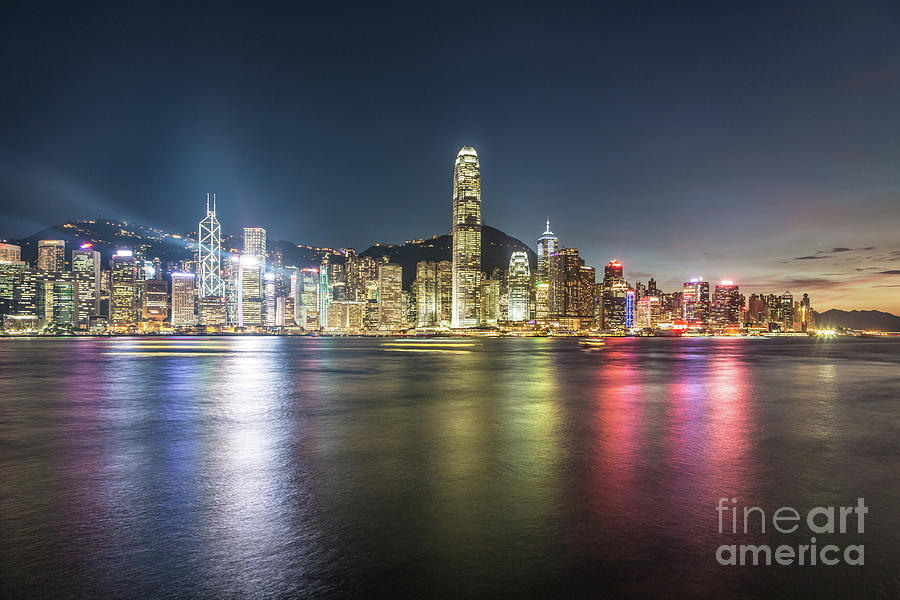 Stunning Hong Kong skyline Photograph by Didier Marti