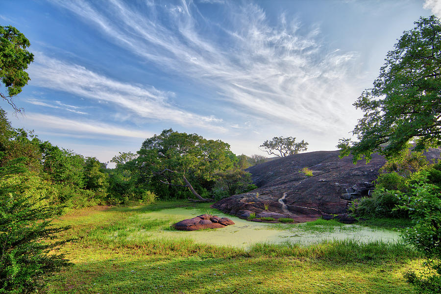 stunning landscape with rocks in the Yala Nationalpark Photograph by Gina Koch
