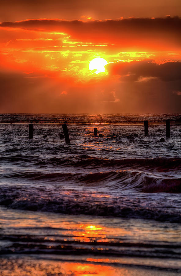 Stunning Stormy Sunrise Outer Banks Photograph by Dan Carmichael