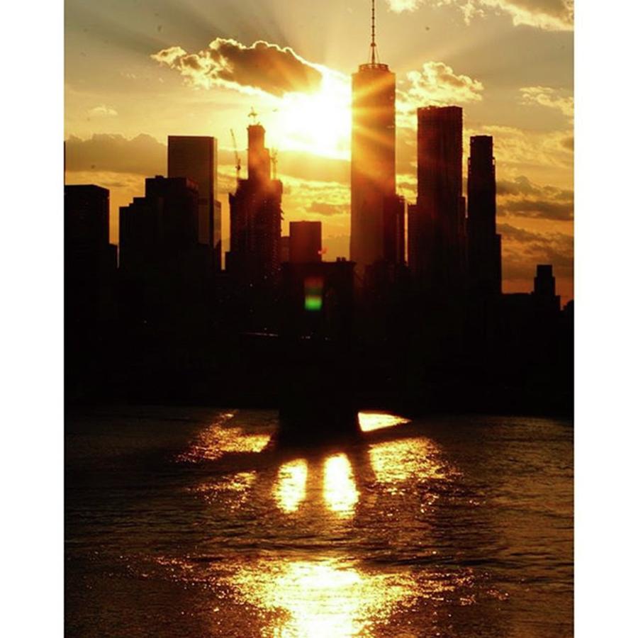 New York City Photograph - Stunning Sunset Shadows #ny #nyc by Picture This Photography