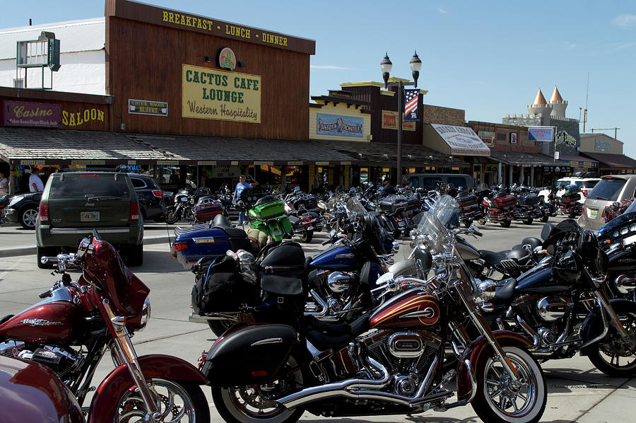 Sturgis Pit Stop Wall South Dakota 02 Photograph by Thomas Woolworth