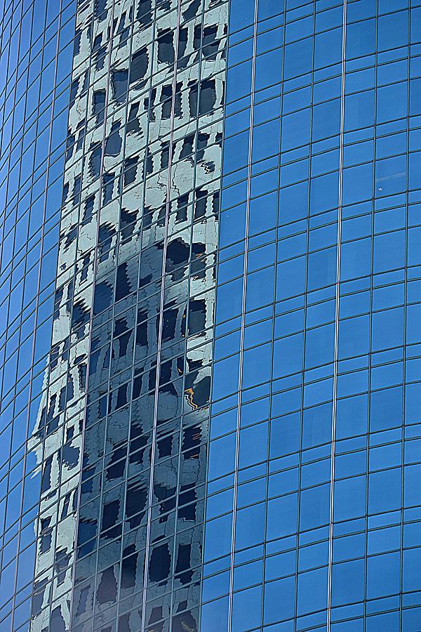 Modern Architecture Reflecting the Old Photograph by Nadalyn Larsen