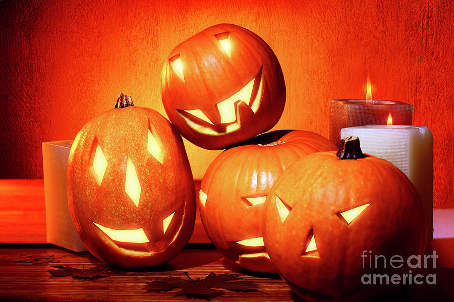 Stylish Halloween decorations Photograph by Anna Om