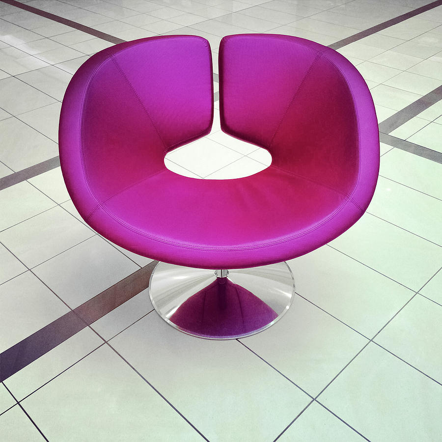 Furniture Photograph - Stylish purple chair by GoodMood Art