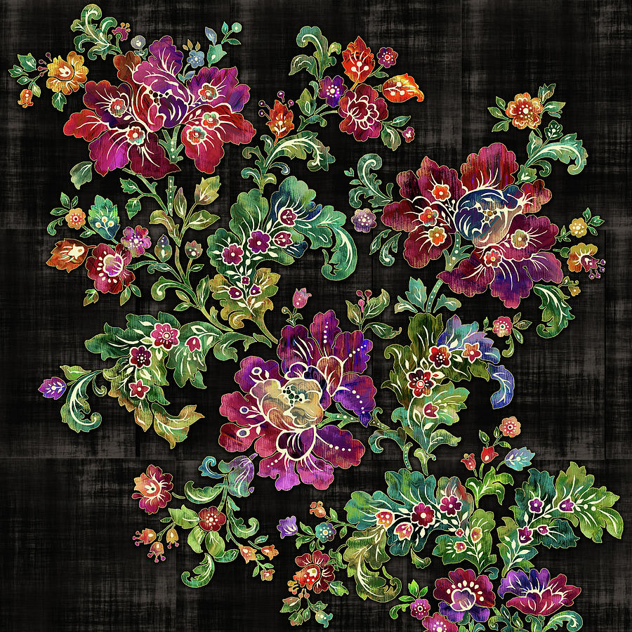 Stylized  Cozy Floral  Digital Art by Grace Iradian