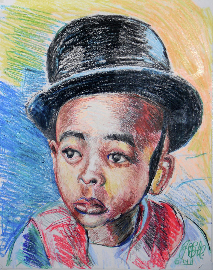 Stymie Little Rascals Drawing by Jon Baldwin Art